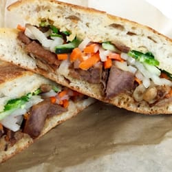 Photo of Mendocino Farms - Irvine, CA, United States. Kurobuta Pork Belly Banh Mi