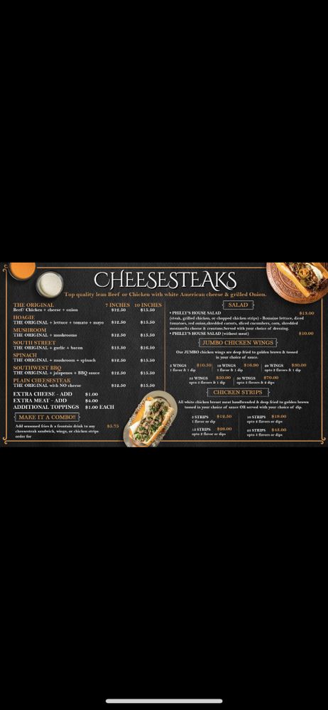 Philly's Cheesesteaks & Wings Philly's Cheesesteaks & Wings