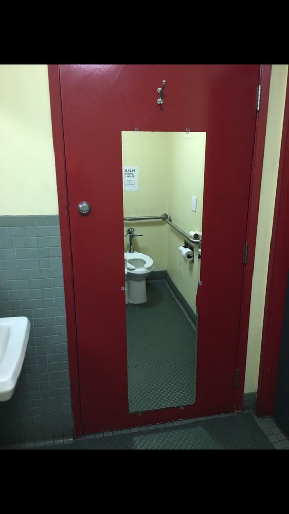 Creepy Mirror On A Second Door In The Bathroom Two Way