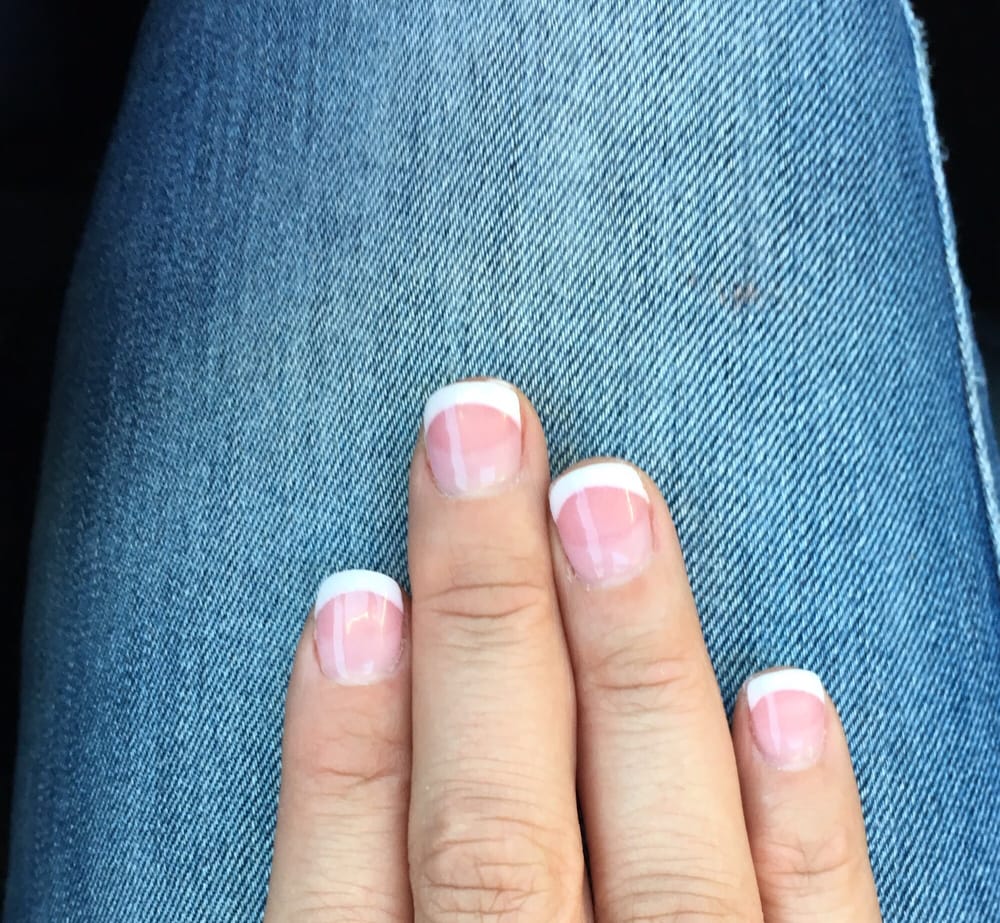 Sns Nails French Tip My Real No Acrylic Or Nail Tips Yelp Photo Of Pretty Nails Lilburn Ga United States Sns