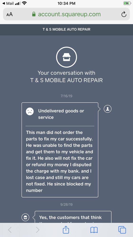 T & S Mobile Auto Repair