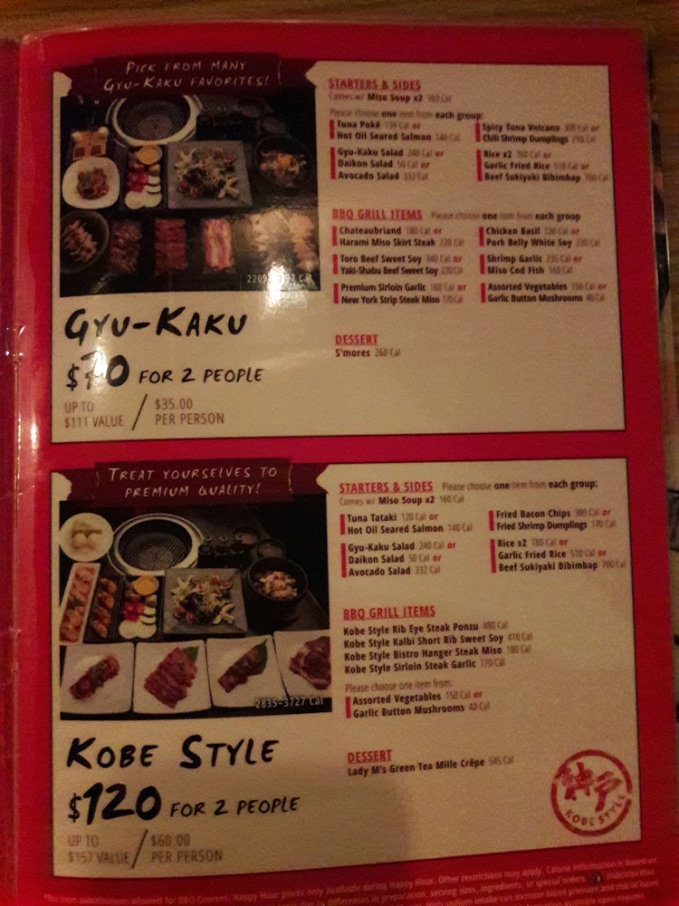 Menu buffet Menu Oct 2017 - Yelp