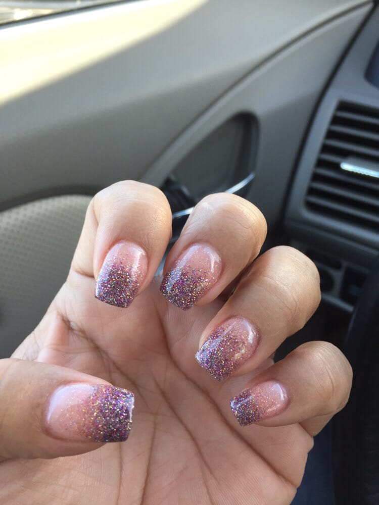 Healthy and natural nails! The whole process is "dipping". No UV light