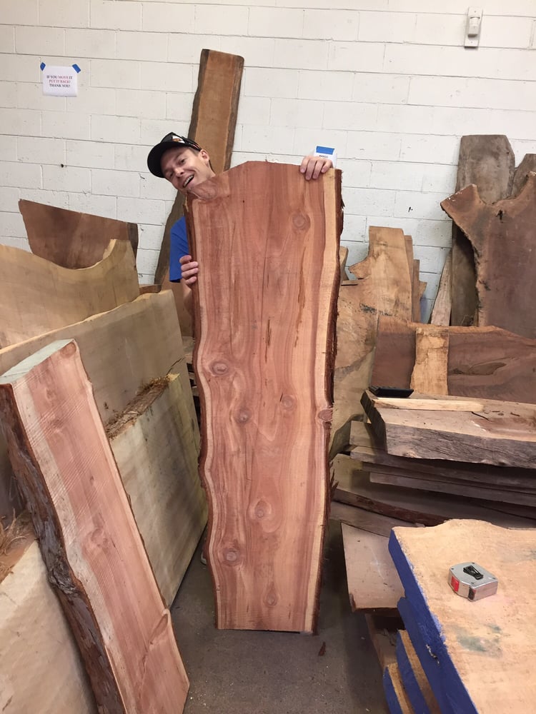 The Redwood Slab We Picked Up For 100 Finishing With A Stain And Photo Of Z E Slabs Berkeley Ca United States The Redwood Slab We