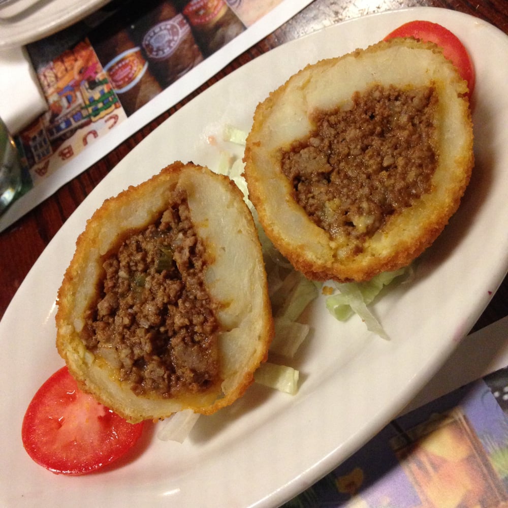 fried ground beef balls