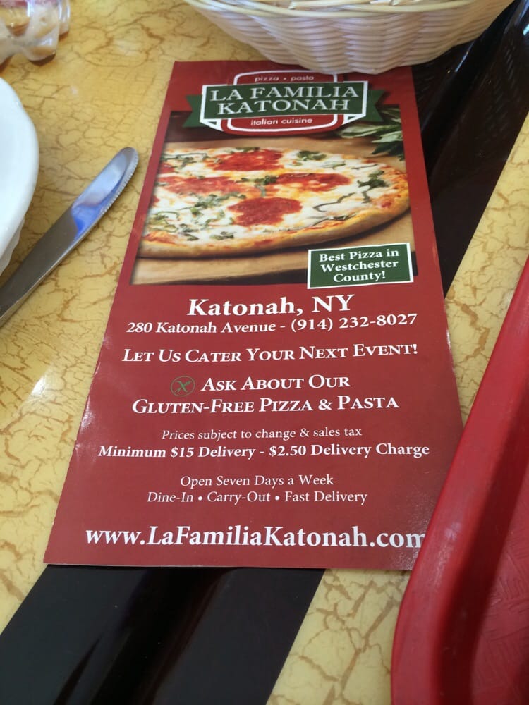 La Familia Katonah Pizza 280 Katonah Ave, Katonah, NY Restaurant