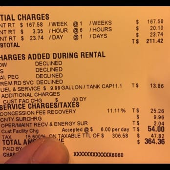 Thrifty Car Rental Ereceipt Thrifty Car Rental Ereceipt