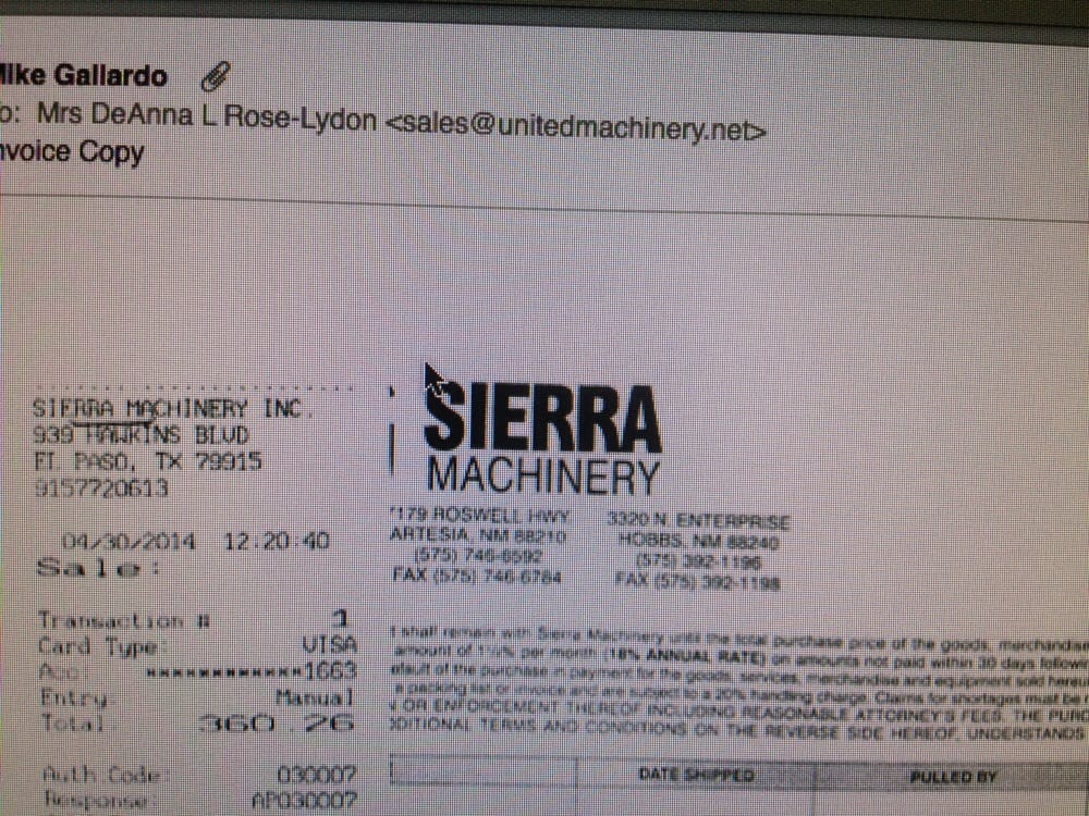 Sierra Machinery