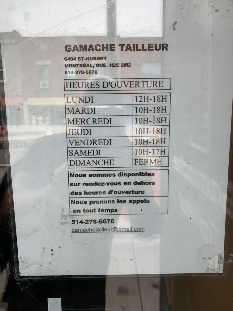 Gamache Tailleur