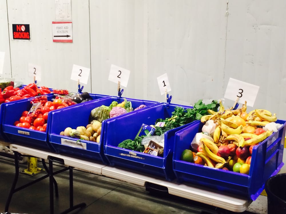 Fruit and vegetables for distribution Mon, Wed, and Friday's Yelp