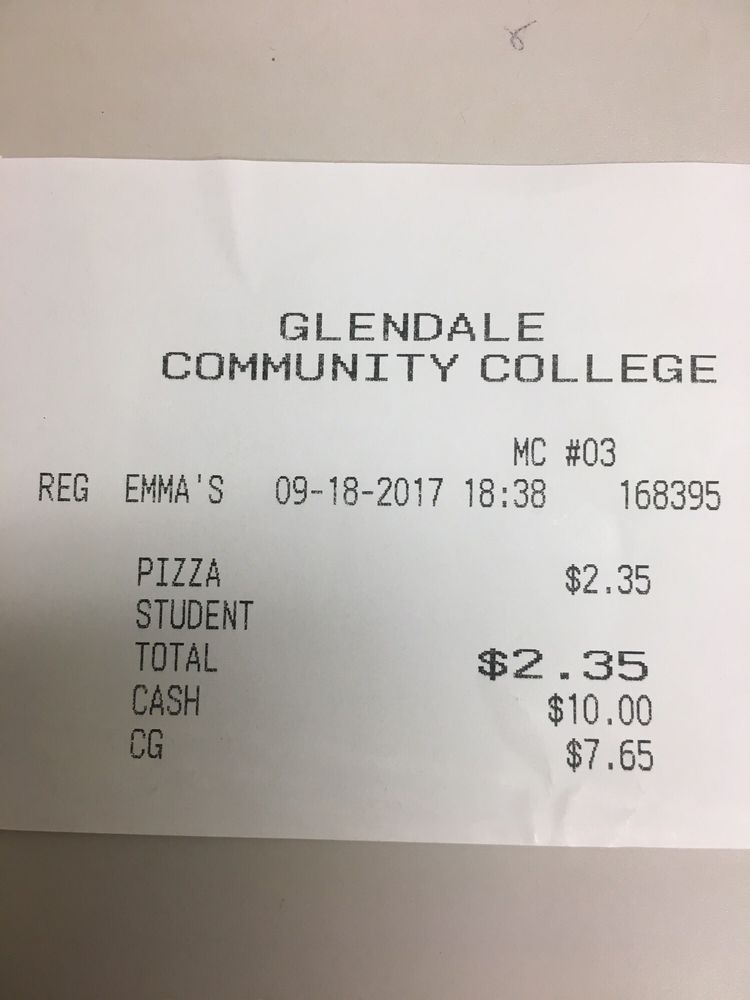 Glendale Community College Downstairs Emma's Soup & Sandwich Del