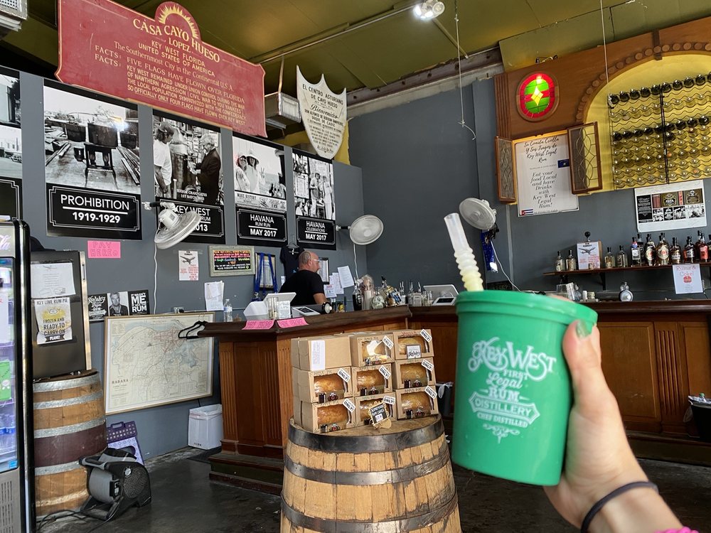 Key West First Legal Rum Distillery on Postcard