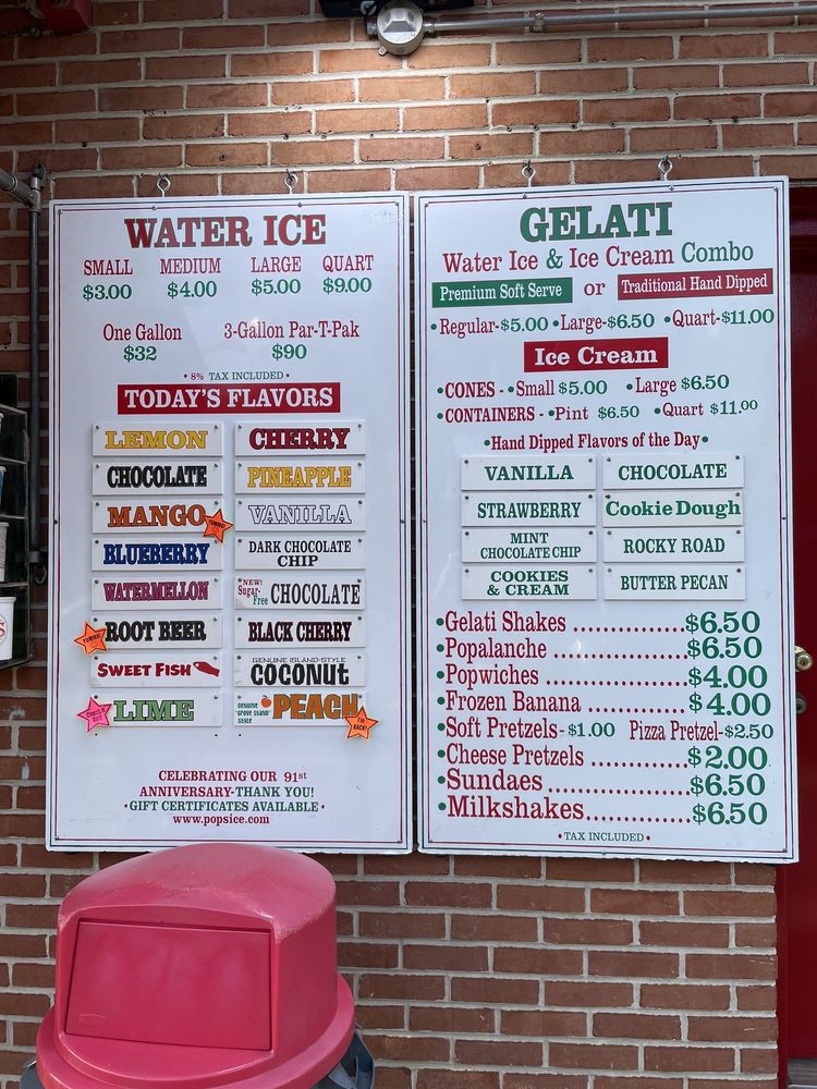 Pop's Homemade Water Ice