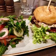 Photo of Pyrmont Point Hotel - Pyrmont New South Wales, Australia. Chicken BTL with side salad