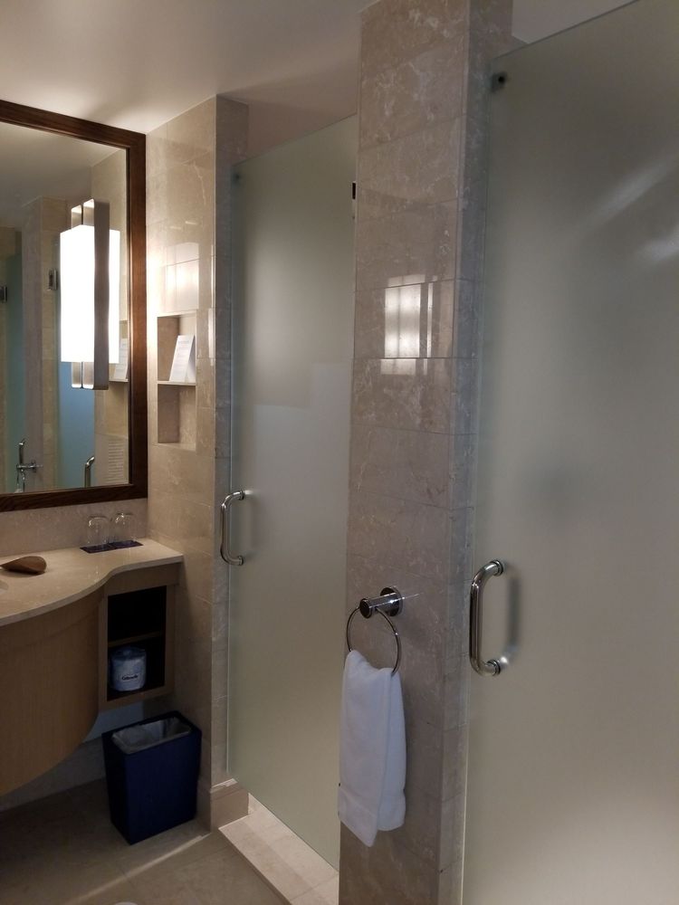 Shower Behind One Frosted Glass Door And The Commode Photo Of Prince Waikiki Honolulu Hi United States Shower Behind One Frosted