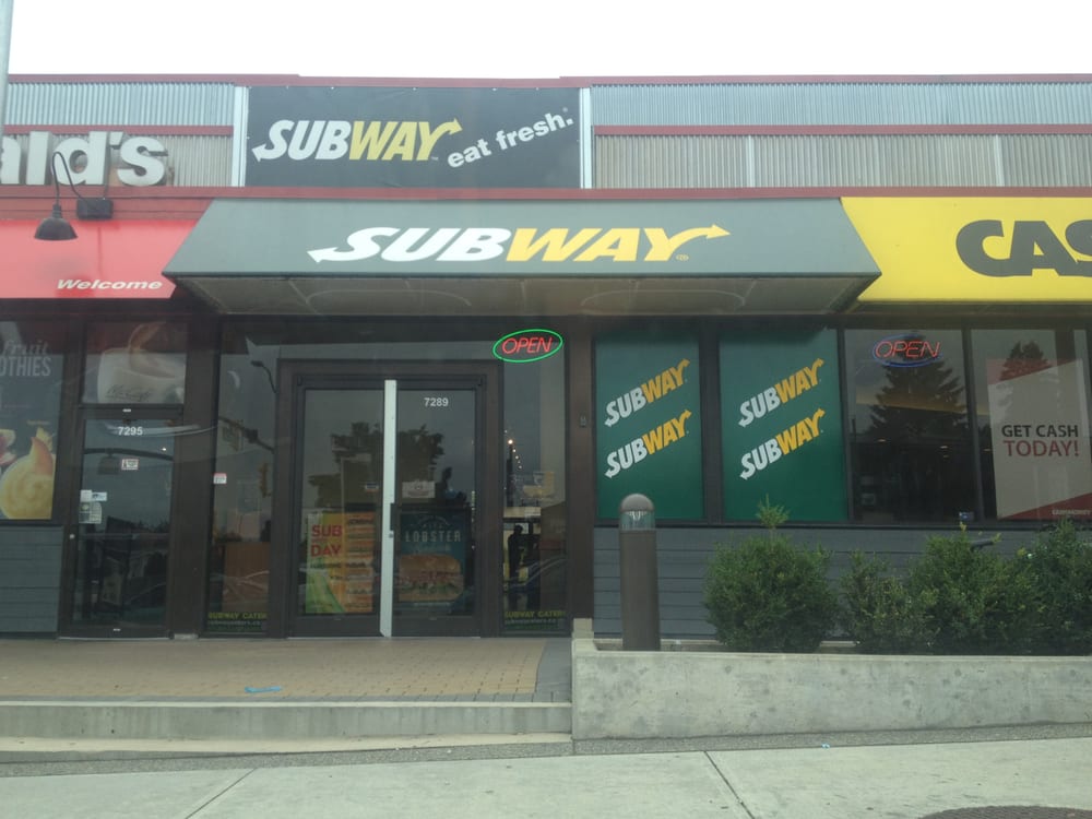 Subway Fast Food 7289 Knight Street, Sunset, Vancouver, BC