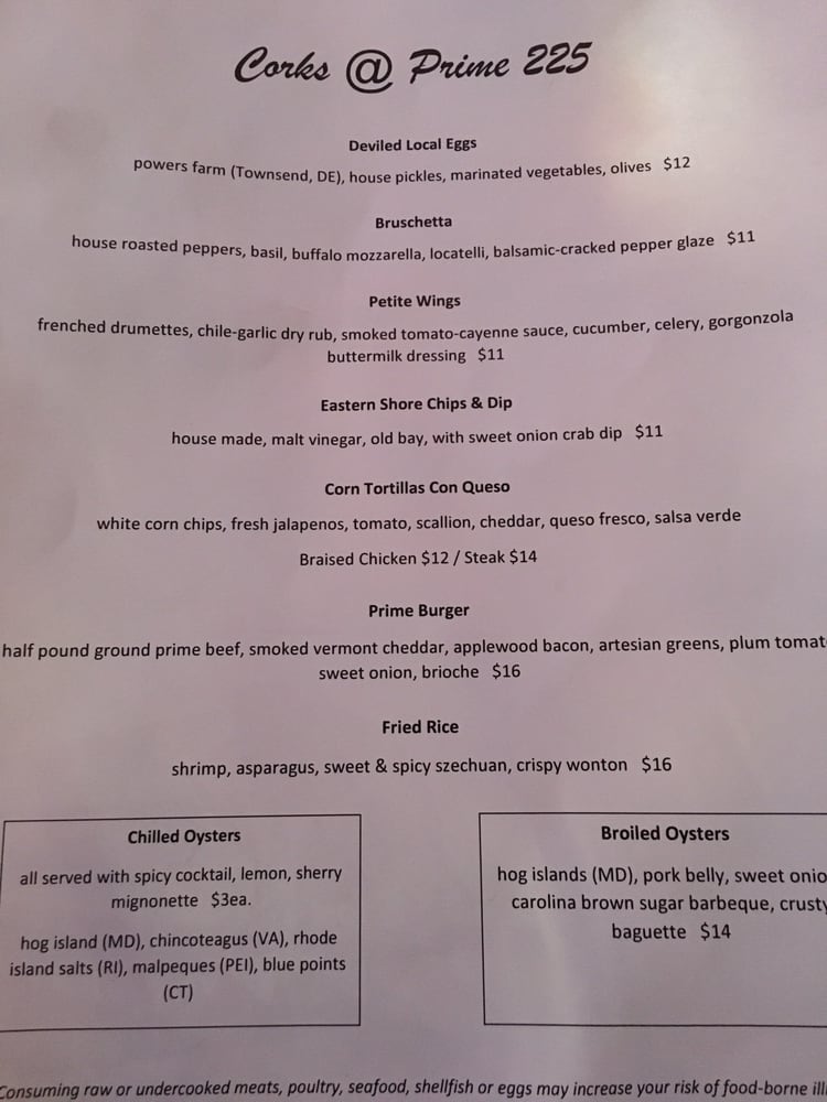 Prime Restaurant Chesapeake City Md Prime Restaurant Chesapeake City Md
