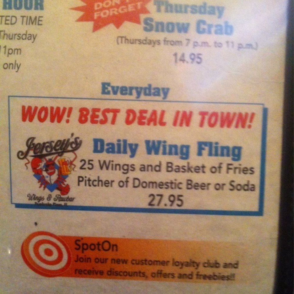 Jersey’s Wings 116 Photos & 166 Reviews Sports Bars 12592 Pines