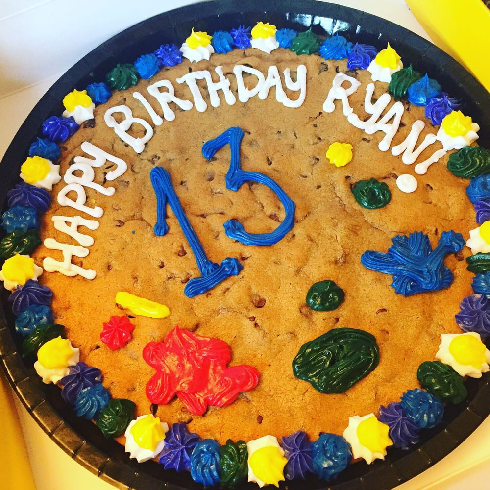13 Inch Cookie Birthday Cake Yelp Photo Of Nestle Toll House Cafe By Chip Virginia Beach Va United States
