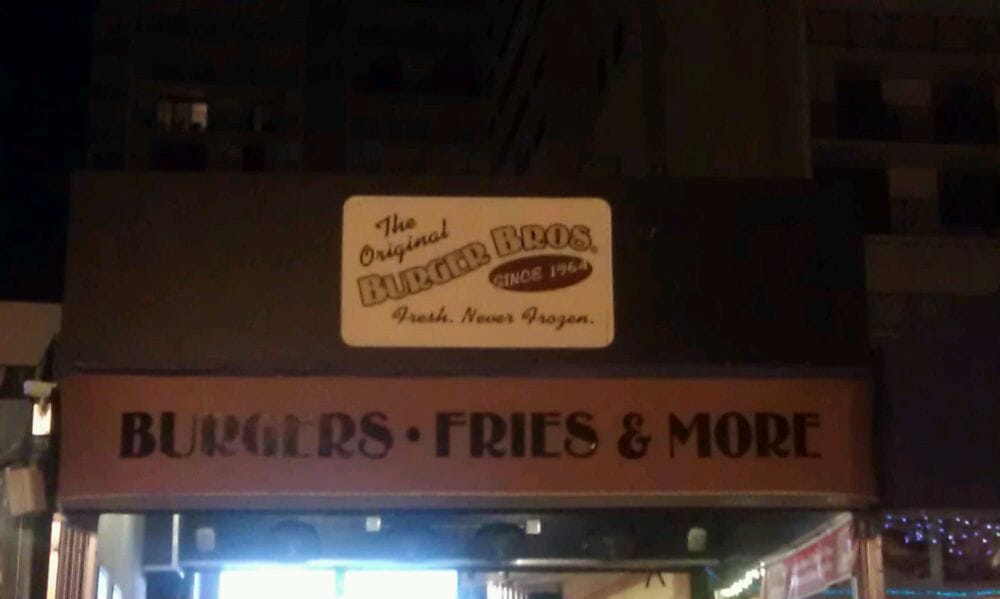 Original Burger Bros CLOSED Burgers 901 N Broadwalk, Hollywood