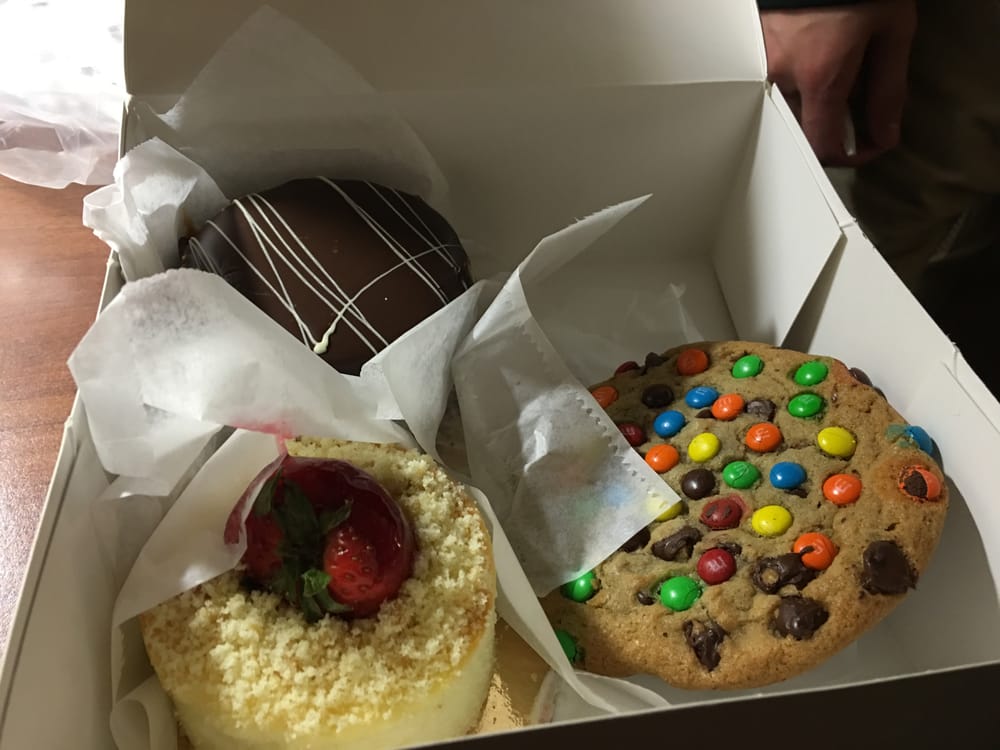 rich chocolate mousse cake delicious strawberry cheesecake and huge