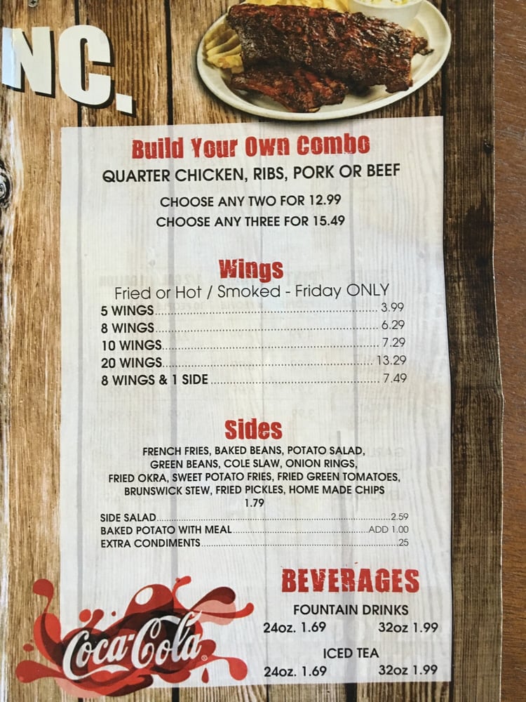 Online Menu of Kebos BBQ & More Restaurant, Camilla, 31730 Zmenu