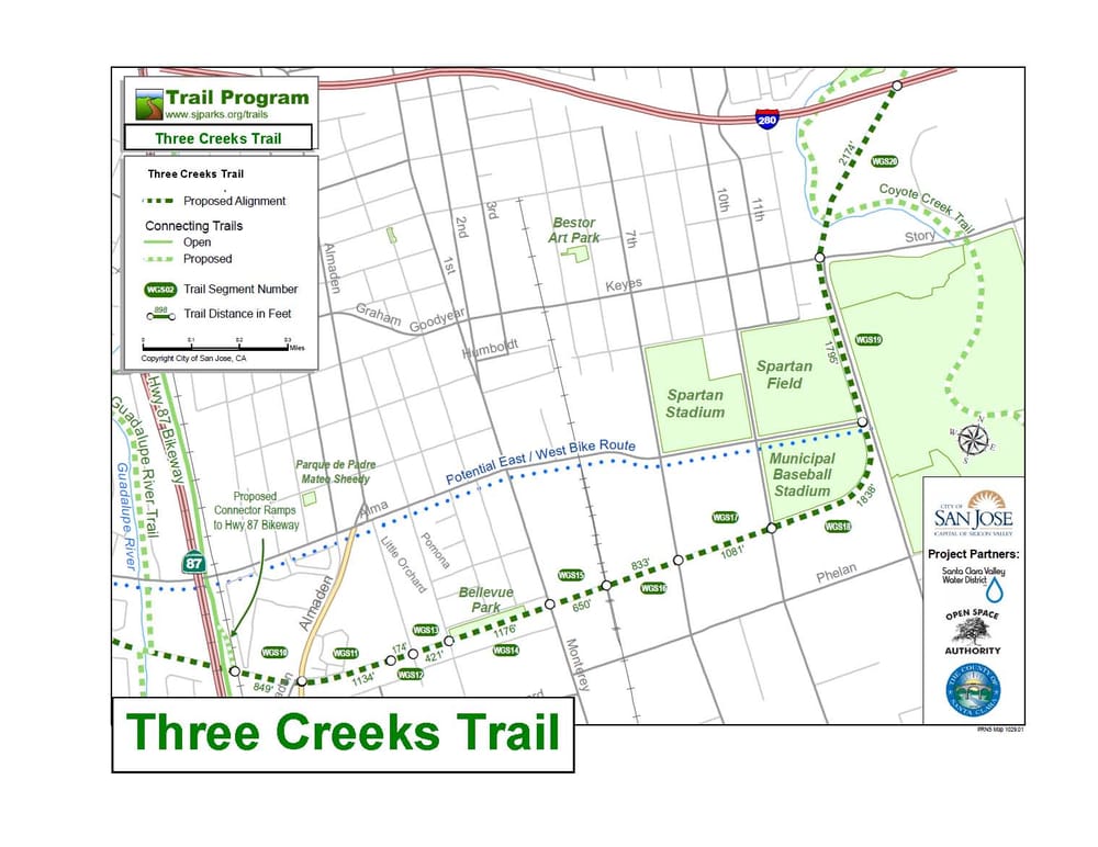 Three Creeks Trail 26 Photos Parks Willow Glen, Willow Glen, San