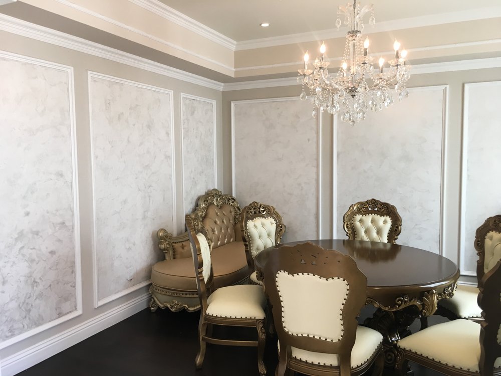 Custom Wall Panel Molding Painting For Family Room Yelp