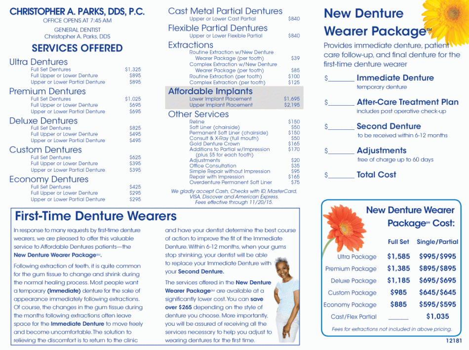 image of business Affordable Dentures