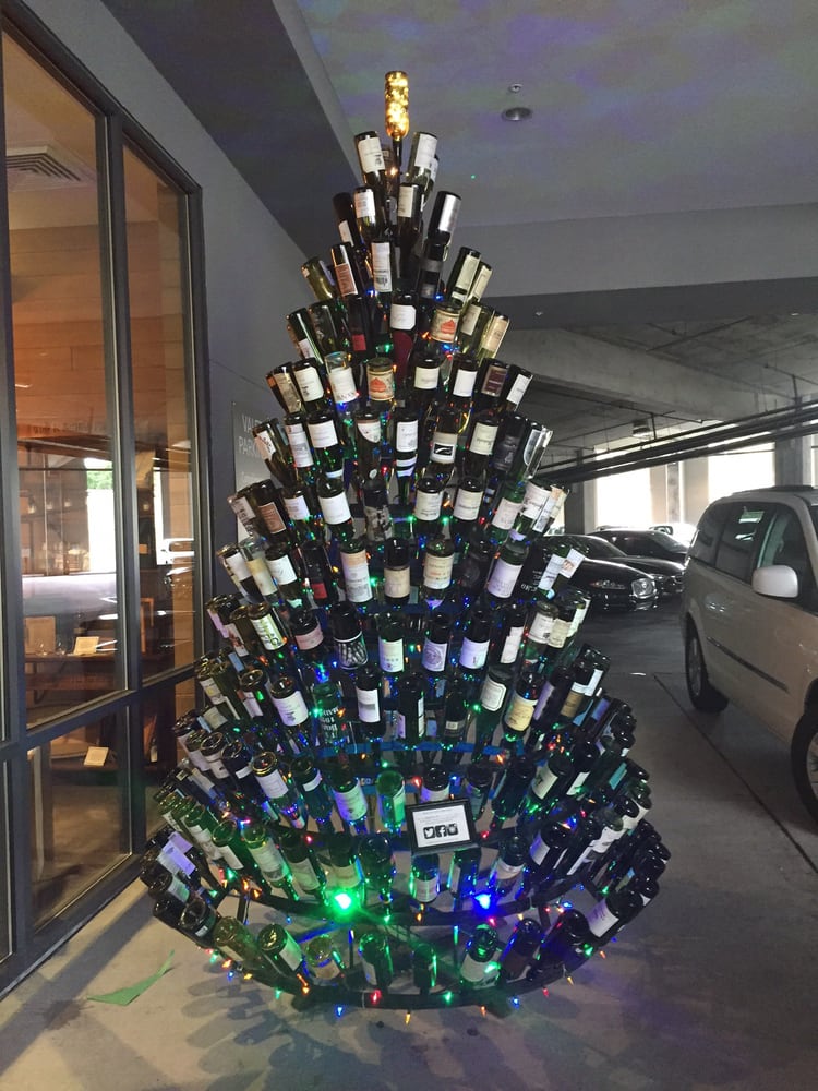 view of wine bottle christmas tree in daylight yelp view of wine bottle christmas tree in daylight yelp