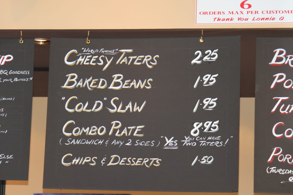 Straight forward menu Yelp