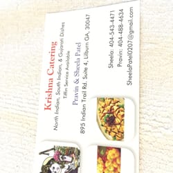 Krishna Catering Caterers 895 Indian Trail Rd Norcross Ga Photo Of Krishna Catering Norcross Ga United States Their Business Card