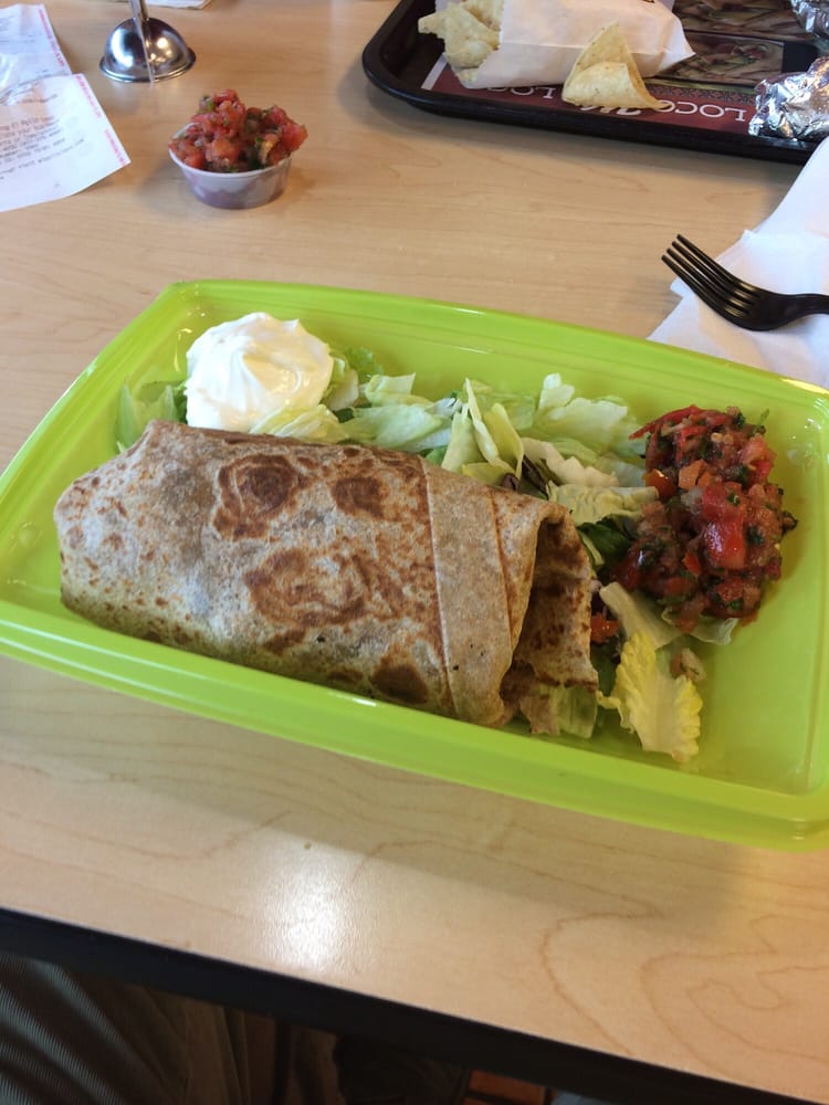 el pollo loco whole wheat chicken avocado burrito