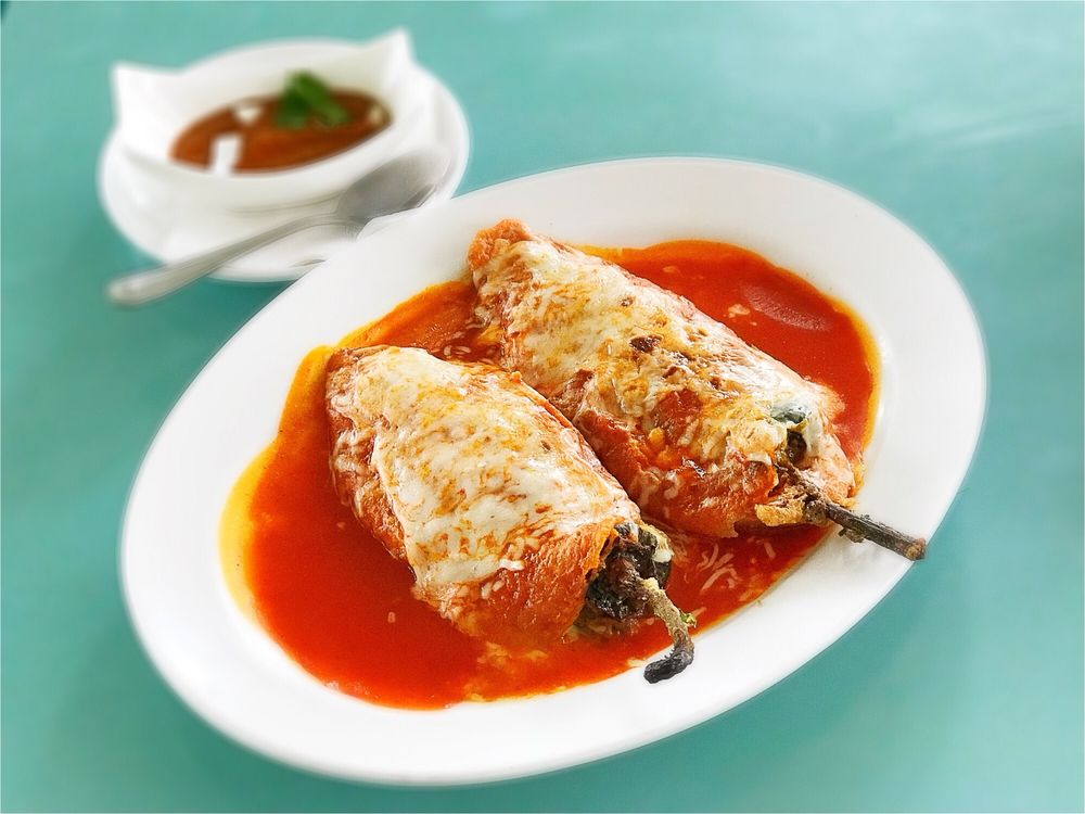 Dos Chili Rellenos W Habenero Salsa Yelp Photo Of Poco Loco Mexican Restaurant Thornburg Va United States Dos Chili