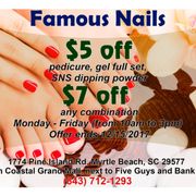 Famous Nails 40 Photos 22 Reviews Nail Salons 1774 Pine Photo Of Famous Nails Myrtle Beach Sc United States