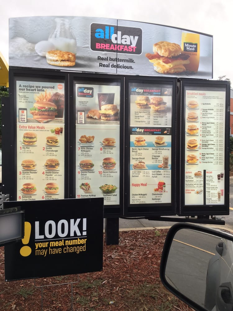 Drive-thru menu. - Yelp