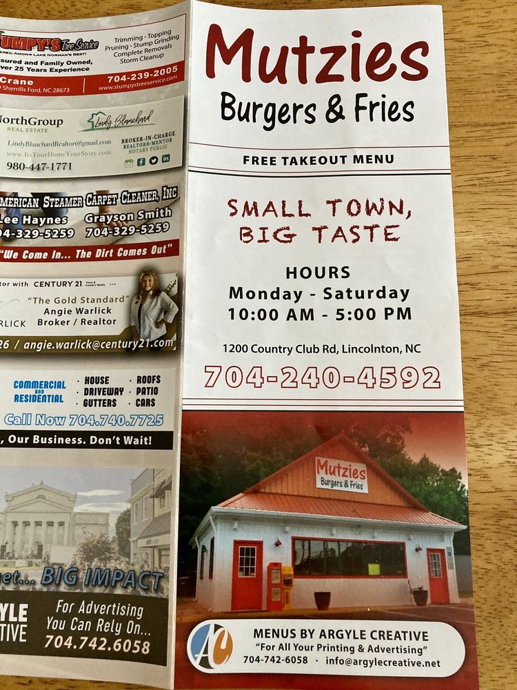 Mutzies Burgers and Fries