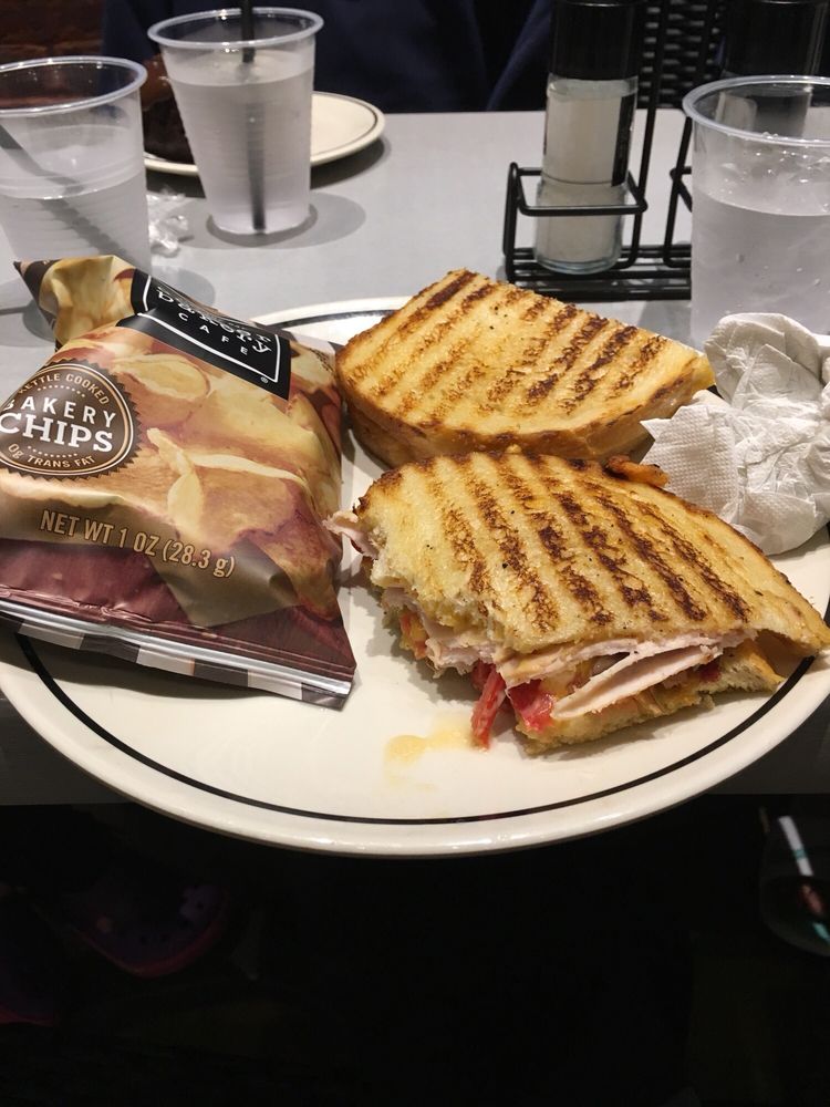 Club Panini On Sourdough With Chips Yelp Photo Of Corner Bakery Cafe Southlake Tx United States Club Panini On