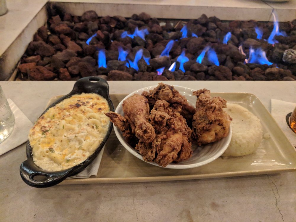Fire Pit In The Back Fried En Mashed Potatoes Mac And Cheese Photo Of South Kitchen Spirits Jacksonville Fl United States Fire Pit