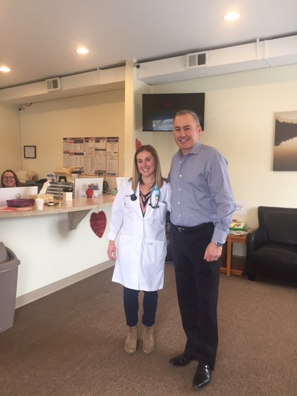 Mayor stopped by for Flushot Yelp