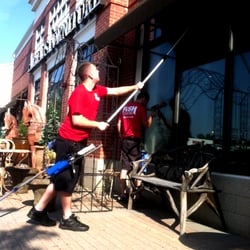 Window Cleaners Woburn  Photo of Fish Window Cleaning - Woburn, MA, United States. Cleaning a storefront ...