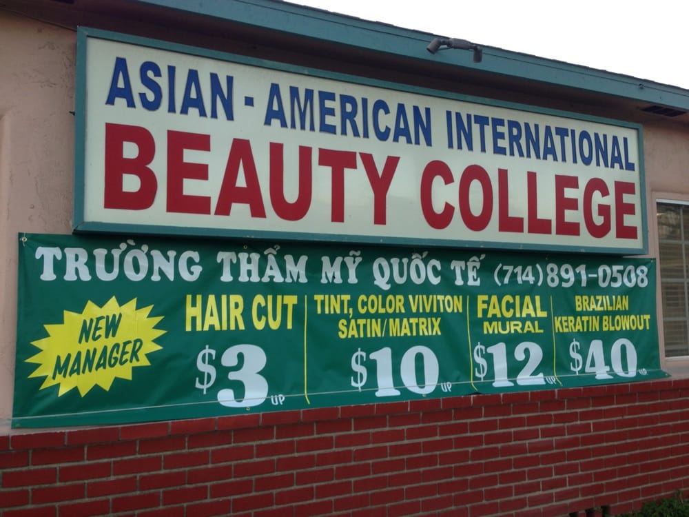 Asian American International Beauty College 7871 Westminster Blvd Westminster Ca 92683