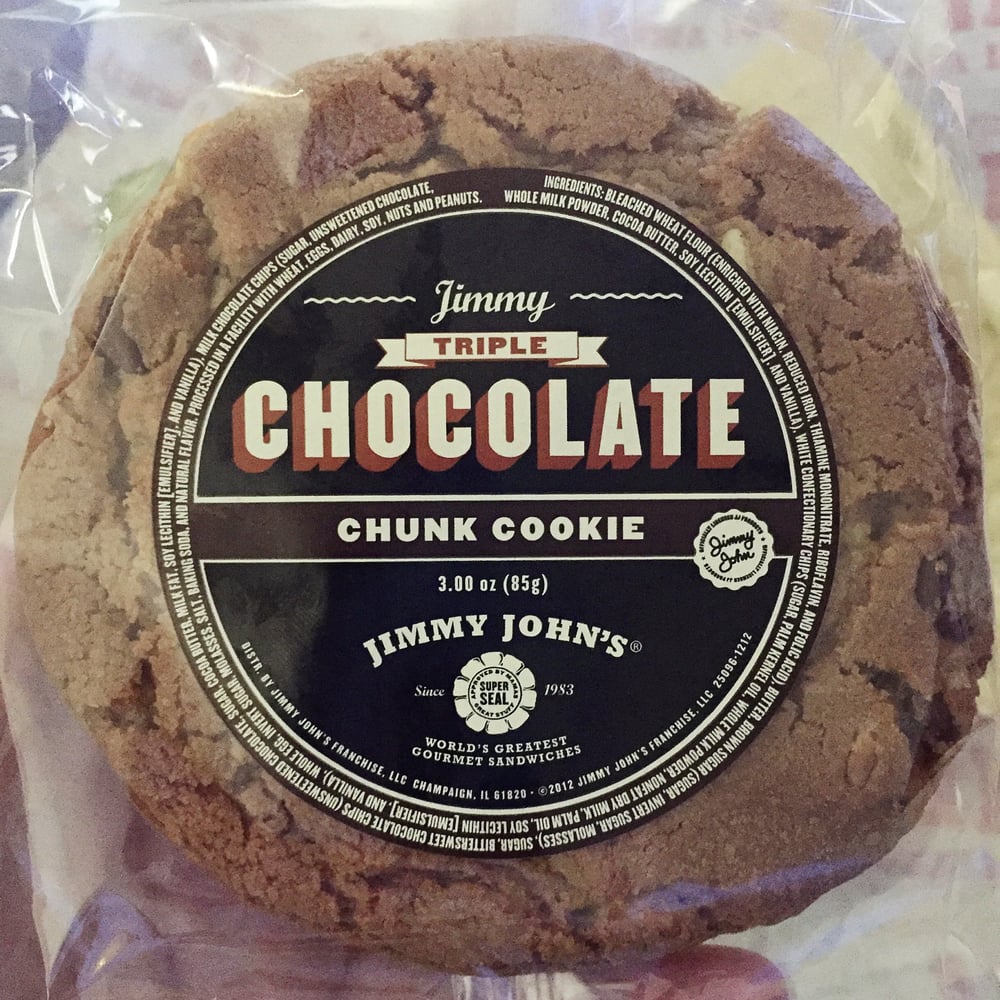 chocolate chunk cookie jimmy johns
