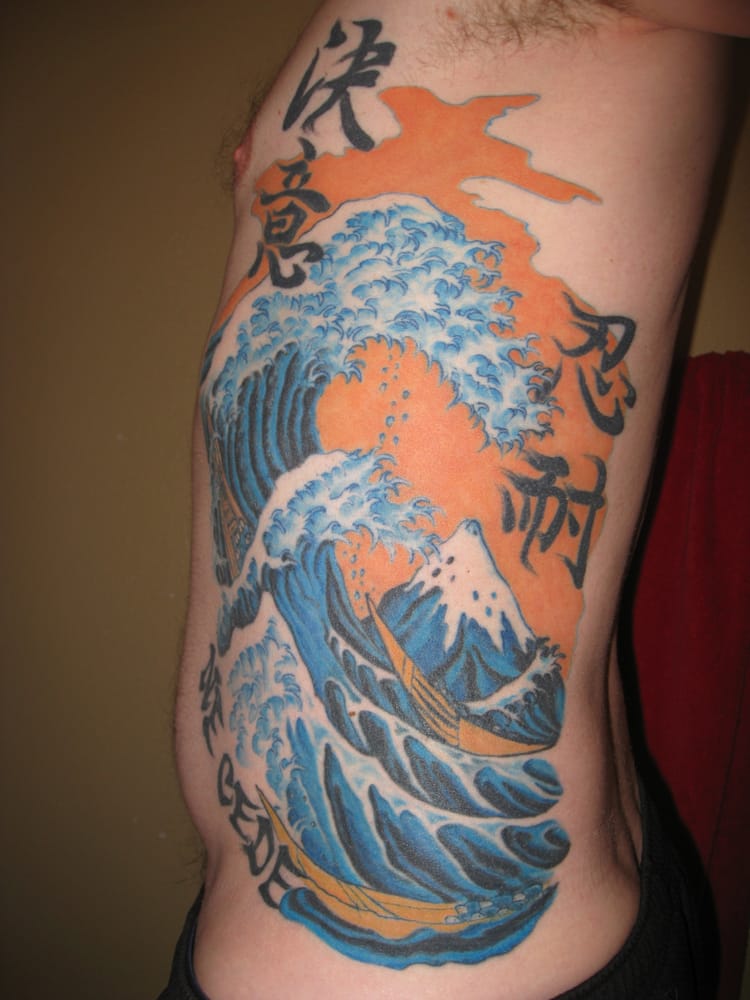 Tattoo by Gabe Csöbi. Wave Off Kanagawa - Yelp