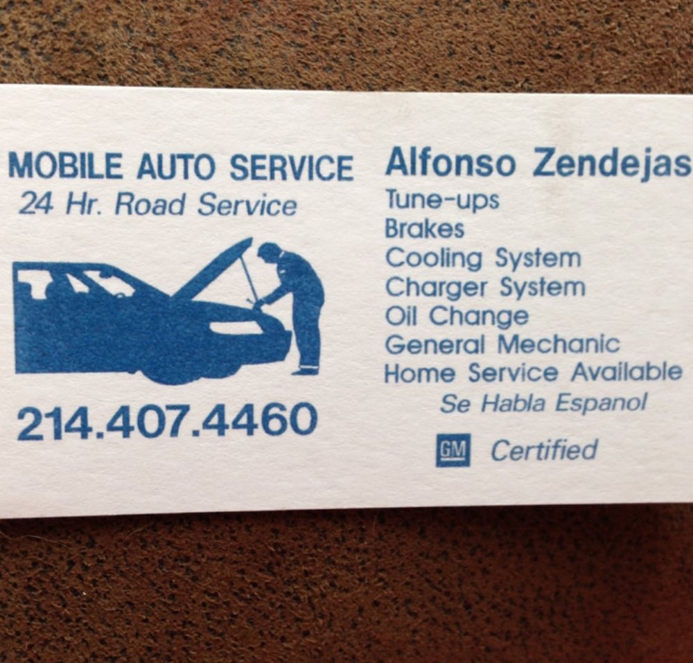 Alfonso Zendejas Mobile Auto Service