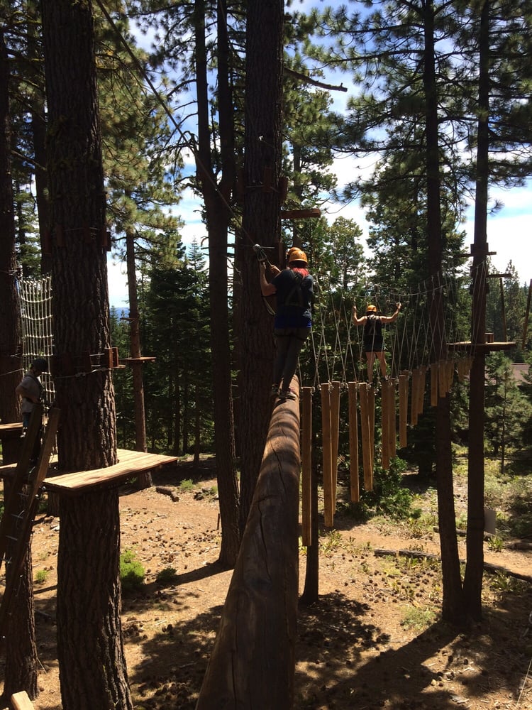 Walking The Log And Wind Chimes Yelp Photo Of North Tahoe Adventures City Ca United States Walking The