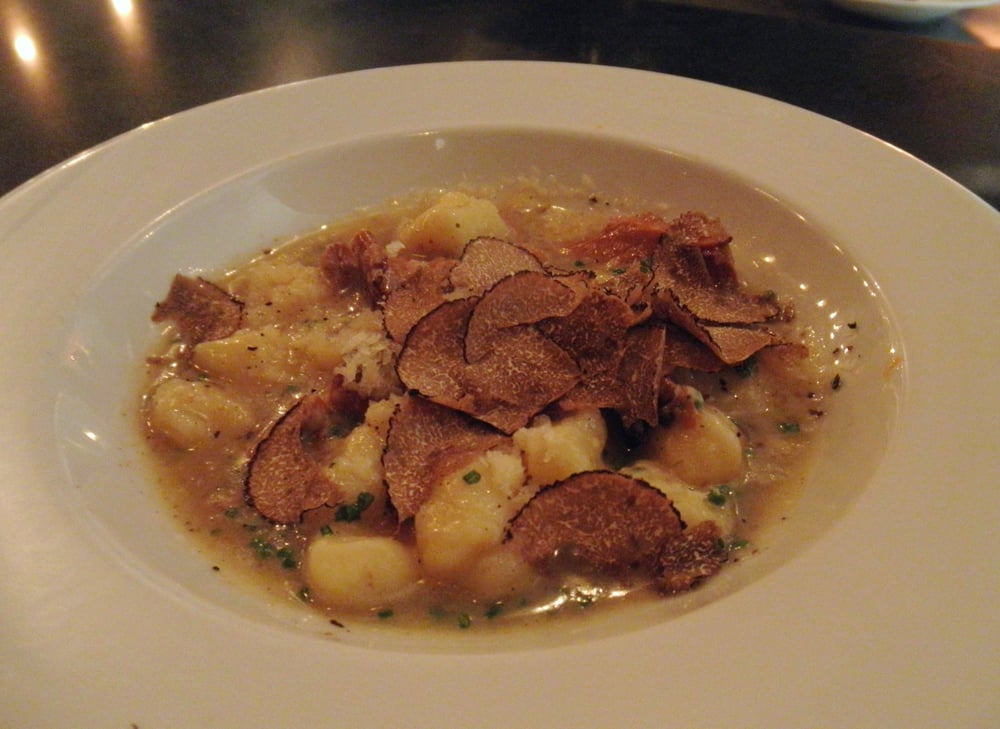 Potato Gnocchi w/ black truffle Yelp