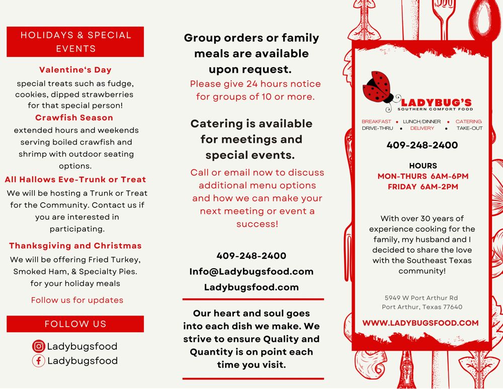 Ladybug’s Southern Comfort Food