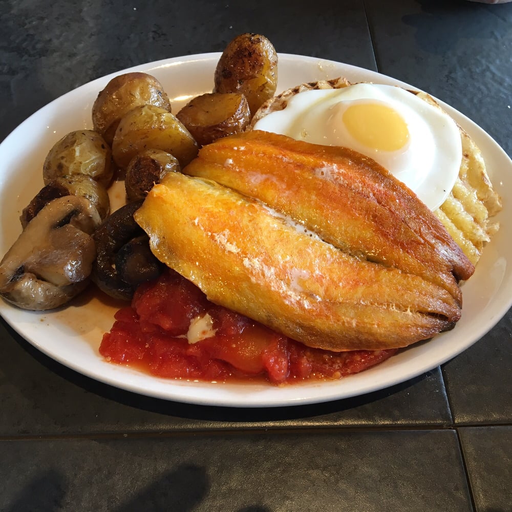 Breakfast with Manx kippers - Yelp