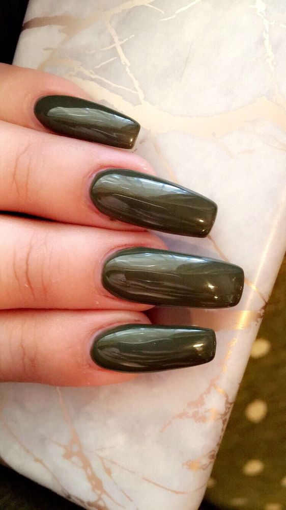 Olive green... gel polish by OPI - Yelp